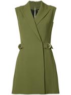 Balmain Sleeveless Day Dress - Green