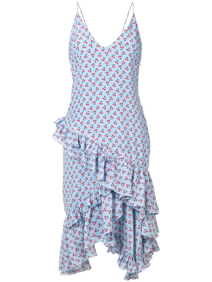 Altuzarra Cherry Print Dress - Blue