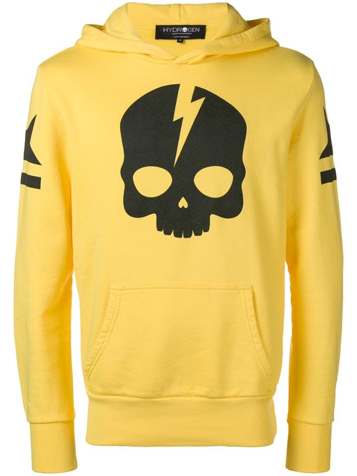 Hydrogen Skull Hoodie - Yellow & Orange