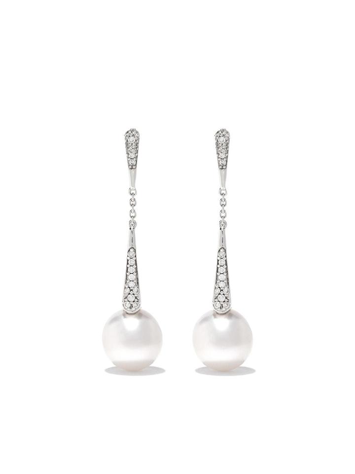 Yoko London 18kt Gold Diamond Trend Drop Earrings - 7