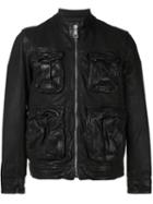 Neil Barrett Four Patch Pocket Leather Biker Jacket