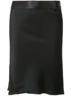 Ann Demeulemeester 'crepin' Skirt, Women's, Size: 36, Black, Spandex/elastane/acetate/viscose