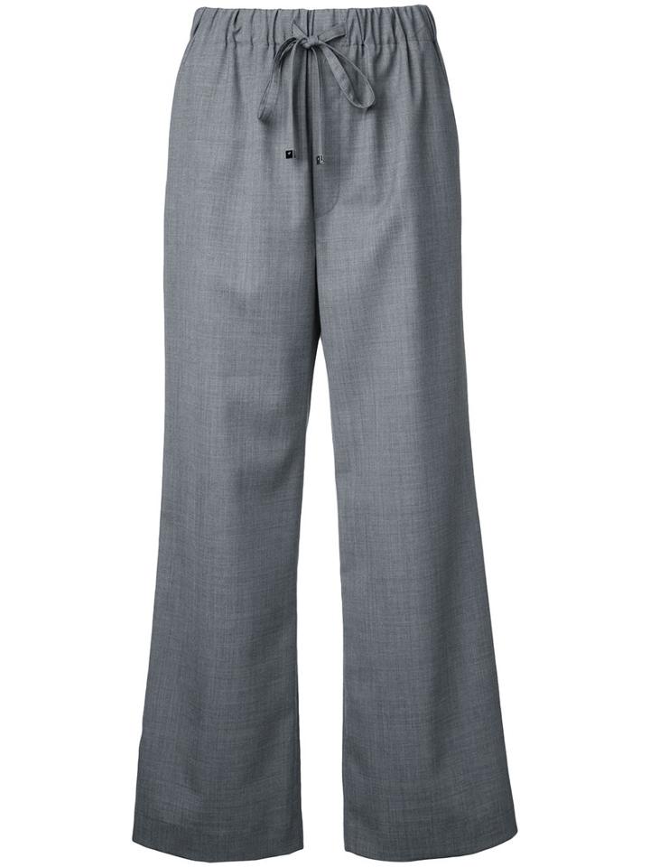 Astraet Wide-leg Cropped Trousers, Women's, Size: 1, Grey, Polyester