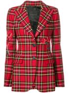 Ermanno Scervino Checked Blazer - Red