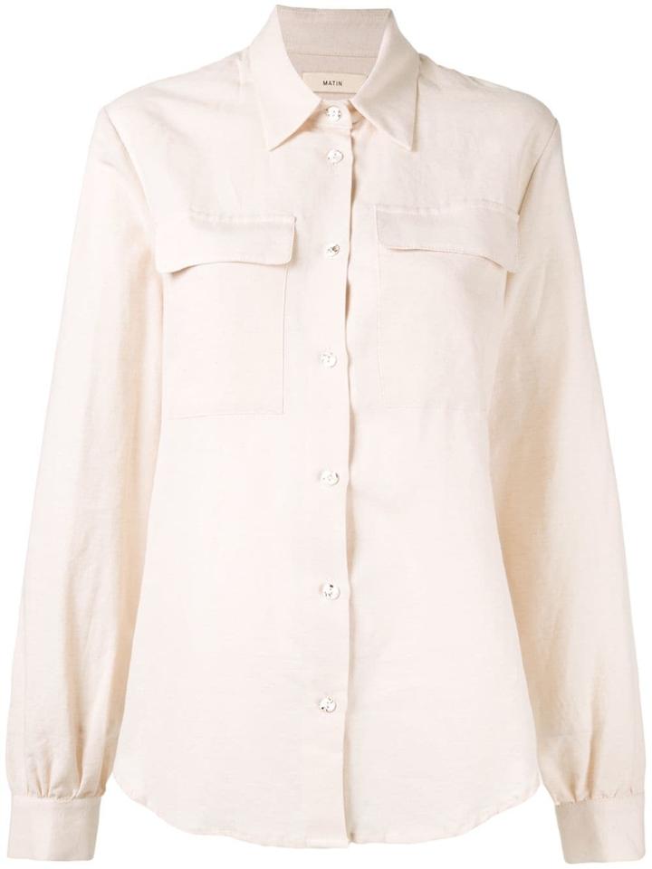 Matin Classic Pocketed Shirt - Neutrals