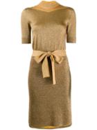 Missoni Short-sleeve Belted Dress - Gold
