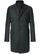 Fay Single Breasted Coat - Grey