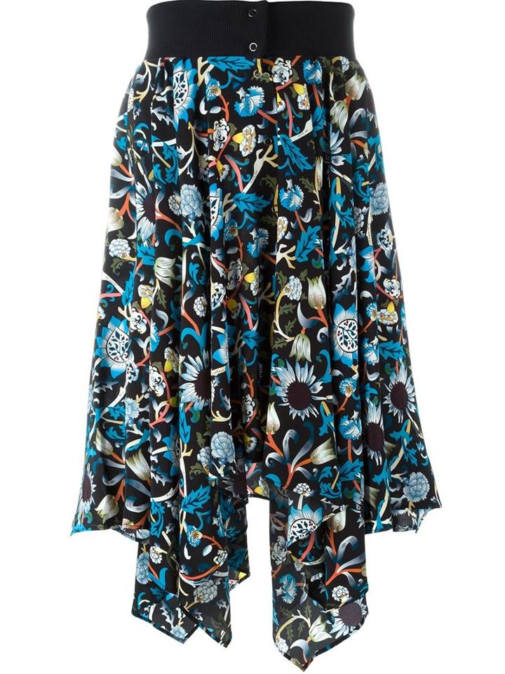 J.w. Anderson Floral Print Handkerchief Skirt