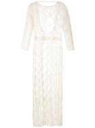Brigitte Sheer Beach Maxi Dress - White