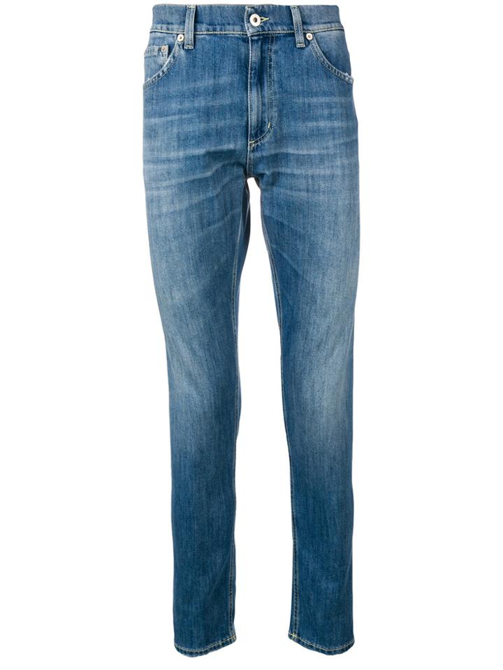 Dondup Washed Slim Jeans - Blue