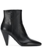 Prada Pointed-toe Ankle Boots - Black