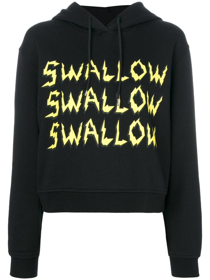 Mcq Alexander Mcqueen - Swallow Hoodie Sweatshirt - Women - Cotton - M, Black, Cotton