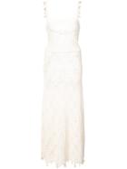 Sonia Rykiel Floral Cut-out Crochet Dress - White