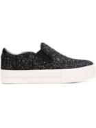 Ash Jungle Bisfiesta Slip-on Sneakers, Women's, Size: 40, Black, Leather/rubber/pvc