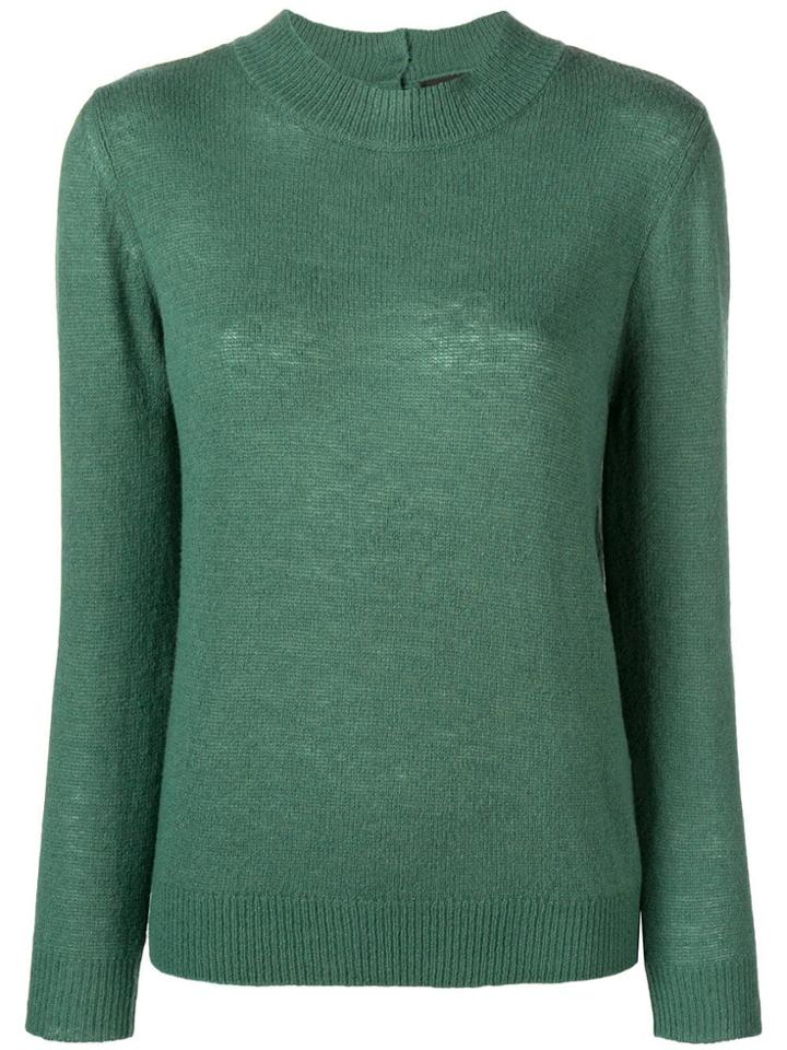 A.p.c. Buttoned Knitted Top - Green