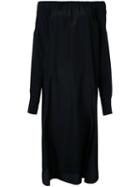 08sircus Off The Shoulder Dress, Women's, Size: 36, Black, Cupro/silk