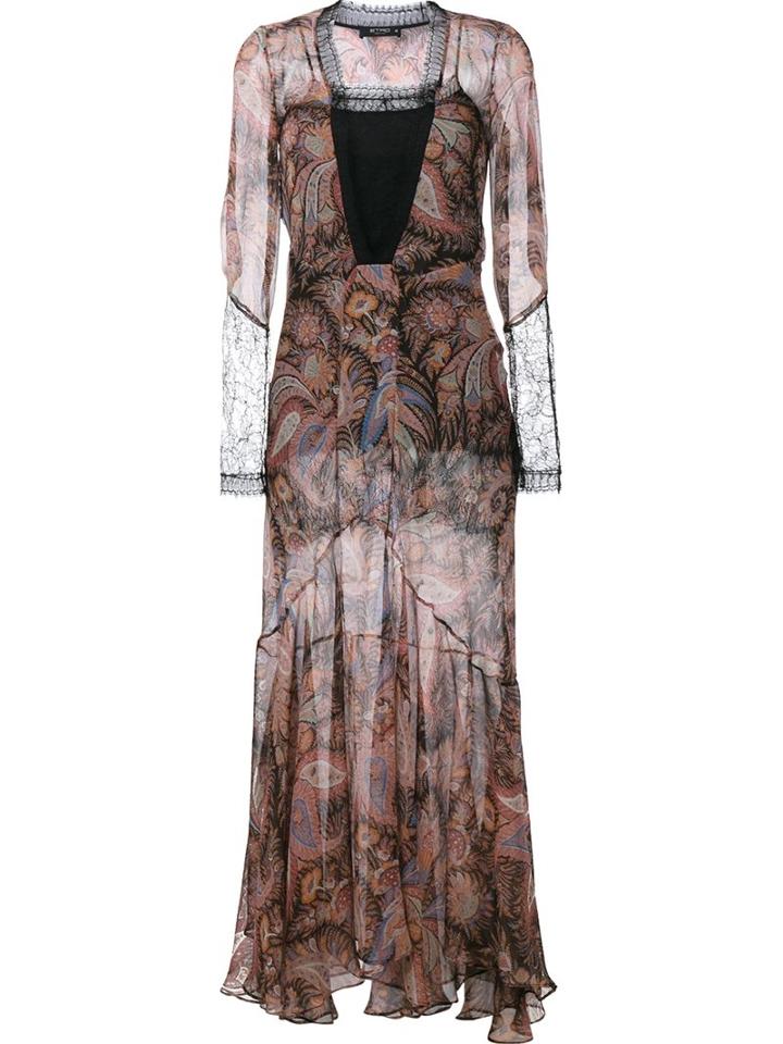 Etro Paisley Print Evening Dress