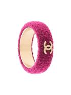 Chanel Pre-owned Tweed Bangle - Purple