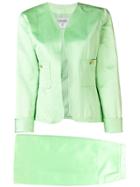 Chanel Vintage Two-piece Skirt Suit - Green
