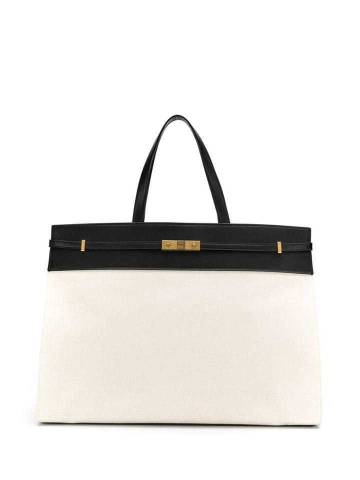 Saint Laurent Oversized Tote Bag - Neutrals