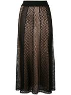 Alexander Mcqueen Knitted Draped Skirt - Black