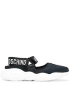 Moschino Logo Strap Sneakers - Black
