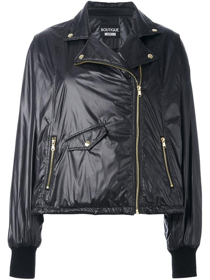 Boutique Moschino Biker-style Puffer Jacket