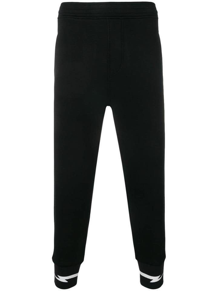 Neil Barrett Side Stripes Jogging Trousers - Black