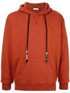 Jw Anderson Beaded Drawstring Hoodie - Brown