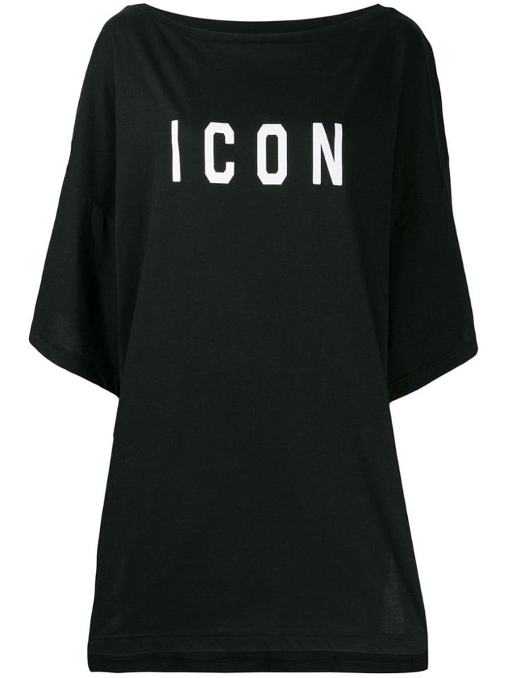 Dsquared2 'icon' T-shirt Dress - Black