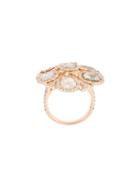 Saqqara 'coral' Diamond Ring, Women's, Metallic