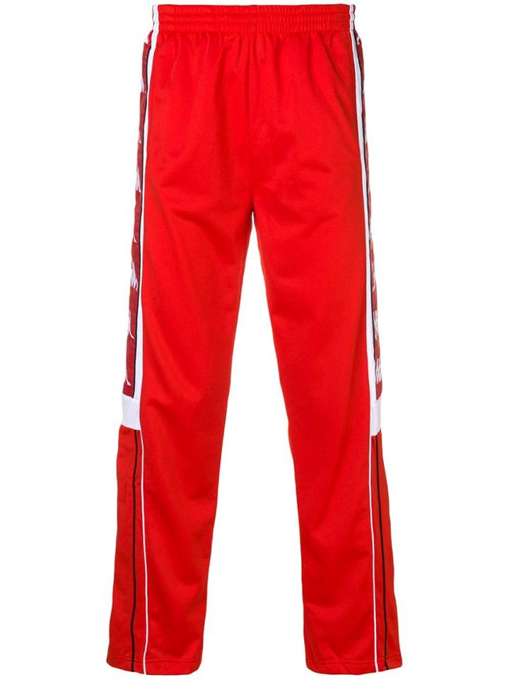 Kappa Printed Logo Track Trousers - Red