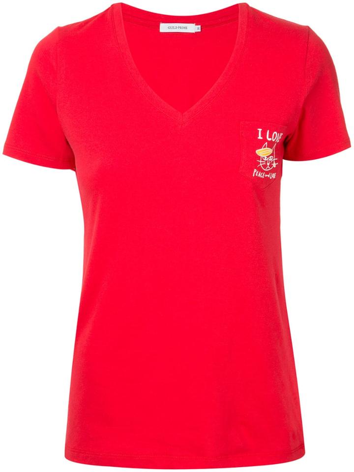 Guild Prime Logo Patch T-shirt - Red