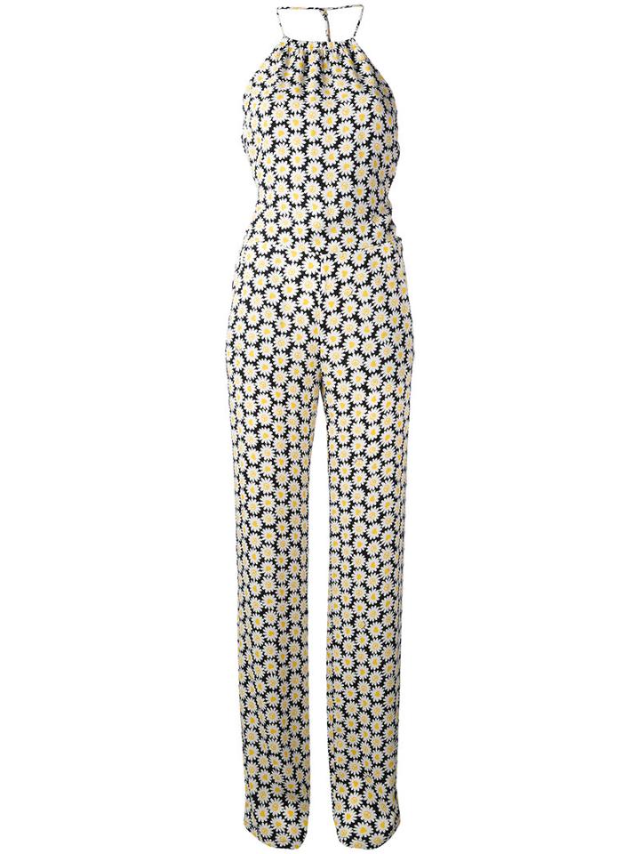 Love Moschino - Daisy Print Jumpsuit - Women - Polyester/viscose - 42, White, Polyester/viscose