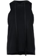 Unravel Project - Cropped Sleeveless Hoodie - Women - Cotton/cashmere - S, Black, Cotton/cashmere
