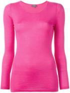 N.peal - Cashmere Superfine Round Neck Jumper - Women - Cashmere - L, Pink/purple, Cashmere