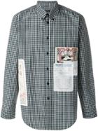 Martine Rose Patchwork Gingham Button-down Shirt - Green