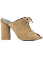 Valas Slip-on Mules - Brown