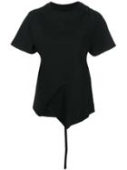 Proenza Schouler Asymmetric Cut Out T-shirt - Black