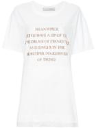 Tu Es Mon Trésor Oversized Printed T-shirt - White