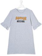 Moschino Kids Teddy Bear Print Dress - Grey