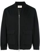 Folk Utility Bomber Jacket - Black