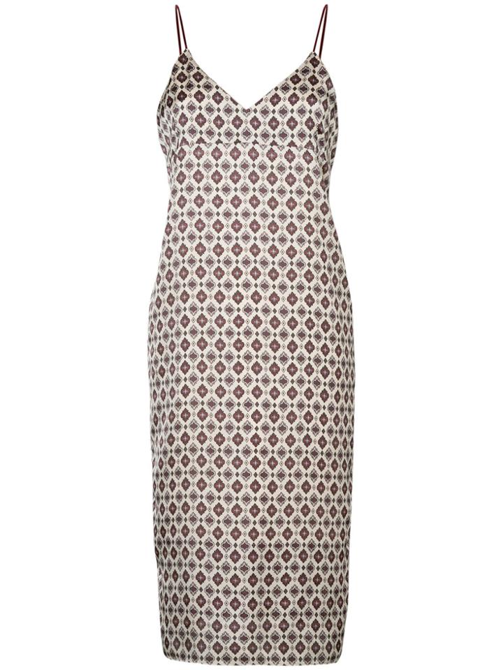 Cityshop Printed Slip Dress - Nude & Neutrals