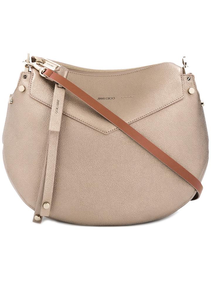 Jimmy Choo 'artie' Shoulder Bag, Women's, Grey, Leather