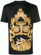 Versace Medusa Angel Patterned T-shirt - Black