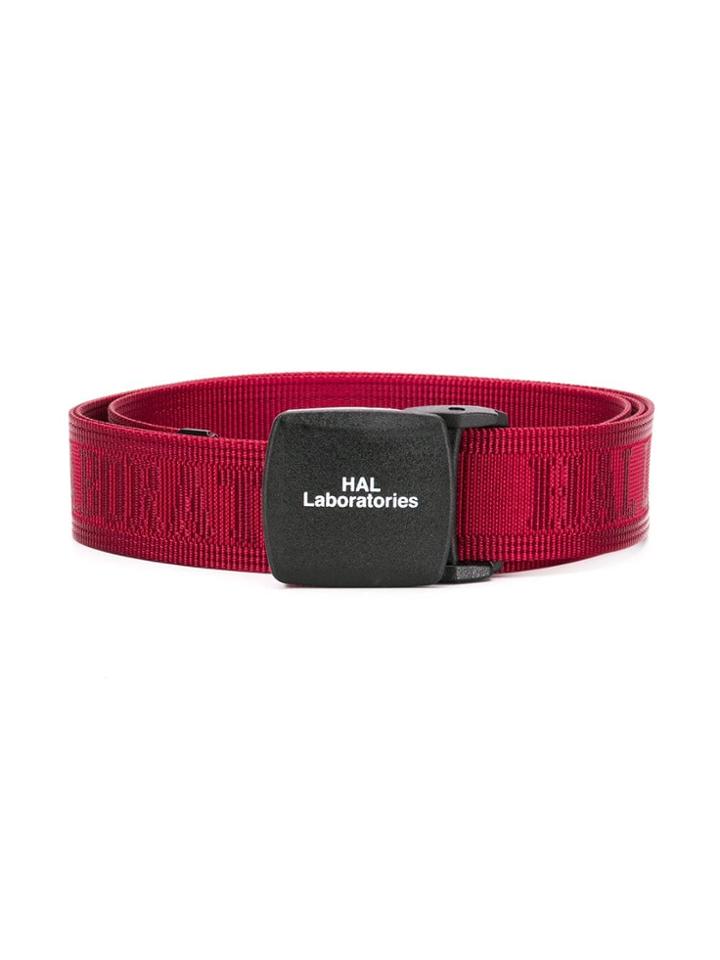 Undercover Logo Buckle Belt - Red