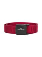 Undercover Logo Buckle Belt - Red