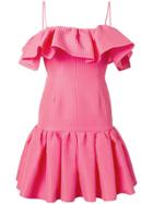 Msgm Ruffled Sleeveless Dress - Pink