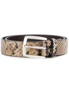 Just Cavalli Snake Skin Effect Belt - Nude & Neutrals
