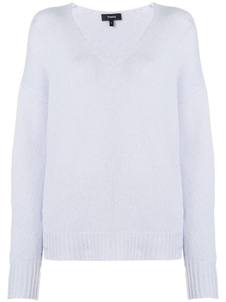 Theory Cashmere Jumper - Blue